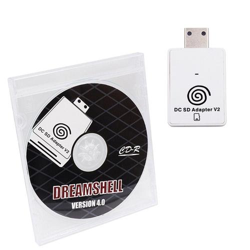 Adaptateur De Carte Sd Tf, Lecteur V2 Pour Sega Dreamcast Et Disque Avec Chargeur De Démarrage Dreamshell