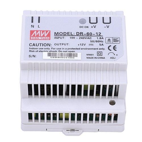 Alimentation Électrique Rail Din 60w 12v Ac Dc Convertisseur Dr-60-12, Bonne Qualité