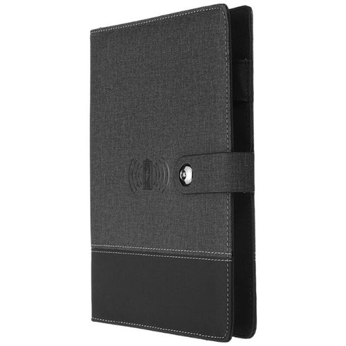 Carnet De Notes Multifonctionnel A5, Power Bank 8000 Mah, Chargeur Sans Fil Qi, Classeur À Spirale Pour Journal Intime