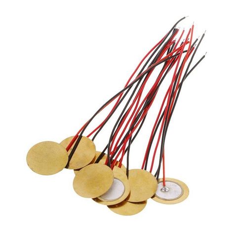 Lot De 20 Éléments Piézo De 15mm, Buzzer, Capteur, Déclencheur, Disque De Tambour Avec Fil En Cuivre, Pour Haut-Parleur Arduino