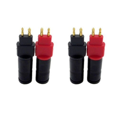 Broche d'écouteur plaquée or, câble Jack Audio, connecteur de fil, prise métallique pour casque HiFi HD650 HD600 HD580 HD25, 2 paires