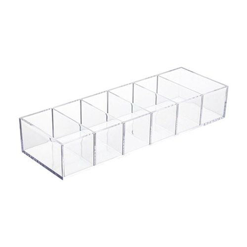 Boîte Décorative Transparente Réglable Pour Maquillage, 6 Compartiments, Pour Caddie À Distance, Matériel 2022
