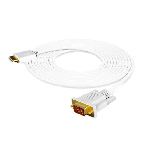 Câble USB type-c vers VGA, Thunderbolt 3, Compatible pour Pro 2019/2018/2017, Dell XPS 13/15