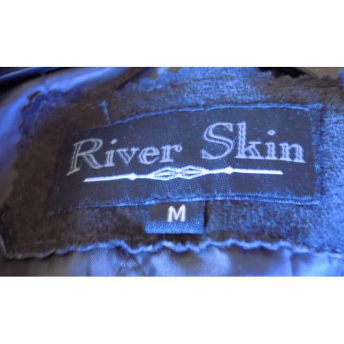 Veste cuir river online skin homme