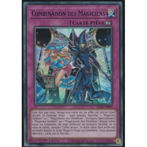 Carte Yu-Gi-Oh - Combinaison Des Magiciens - Lds3-Fr099 - Ultra-Rare - Duelliste Legendaire -