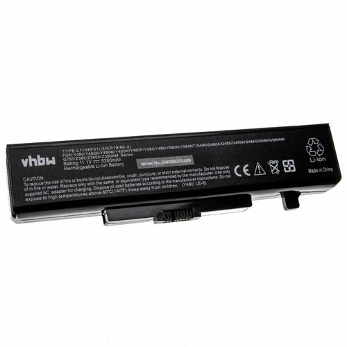 Vhbw Batterie Compatible Avec Lenovo B580-M94a5ge, B580a-Ifi, B580, B585, B590, E4430, E49, G400, G405 Ordinateur Portable (5200mah, 11,1v, Li-Ion)