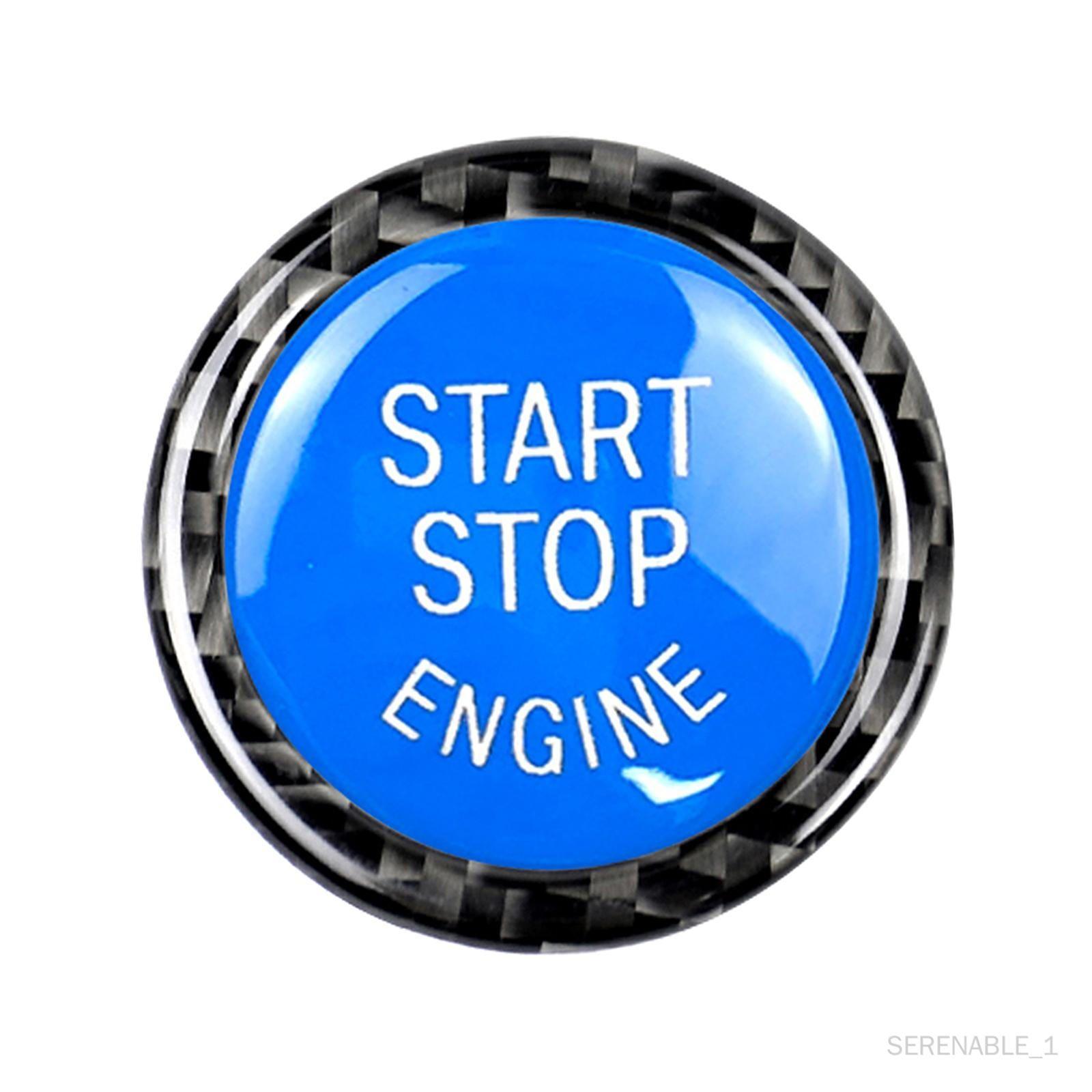 couvercle du bouton de démarrage Remplacement du couvercle du bouton  d'arrêt du moteur en fibre de carbone pour