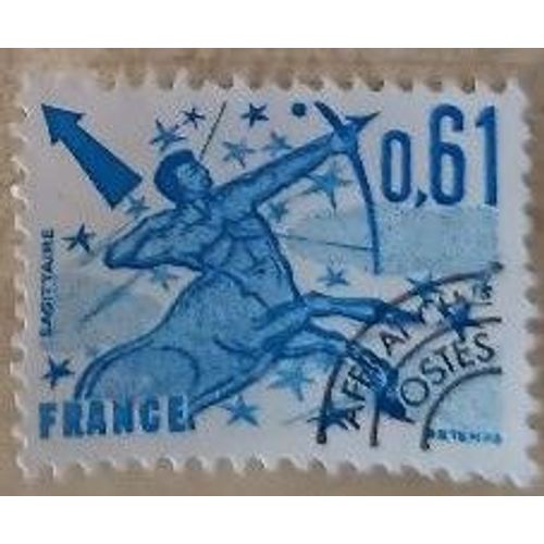 Timbre Préoblitéré Zodiaque De 1978, Sagittaire, 0,61 Franc.