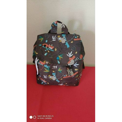 Sac a dos pour la maternelle, crèche, nounou neuf ,en tissu eko-tex français et doublure intérieure, lavable en machine fabriqué en Bretagne 