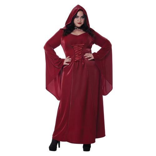 Déguisement Gothique Rouge Grande Taille Femme - Taille: Xxl (46/48)