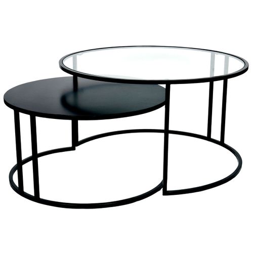 Tables Basses Gigognes Design Verre Tremp? Et M?Tal Tahl