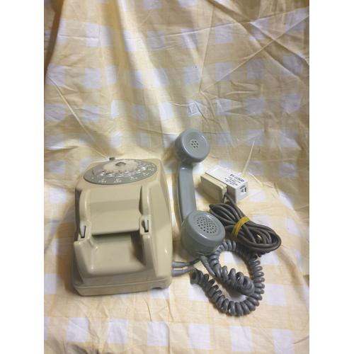 Téléphone Fixe Rétro des Années 83, Téléphone Vintage avec Appel HD,  Téléphone à Cadran Rotatif avec Haut-Parleur et Fonction de Recomposition