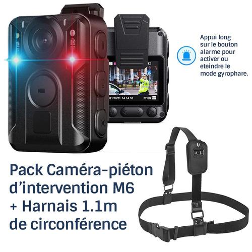 Pack Caméra-piéton d'intervention GPS professionnel HD 2160P 128Go IR détection visage