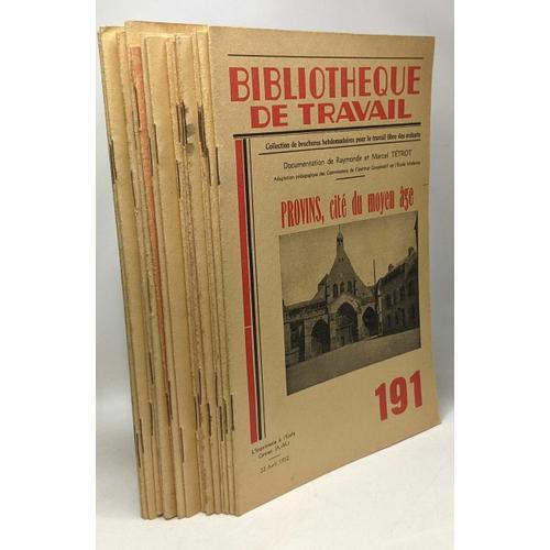 Bibliothèque De Travail 17 Numéros De 1932 À 1952 / Numéros: 3-6-8-55-59-68-74-78-79-92-111-124-126-156-187/188-191