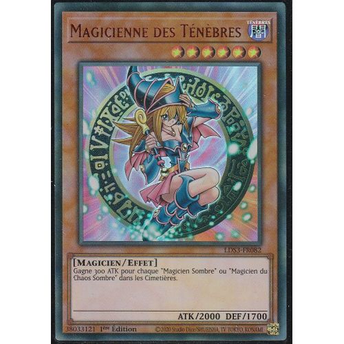 Carte Yu-Gi-Oh - Magicienne Des Tenebres - Lds3-Fr082 - Ultra-Rare - Titre Rouge -