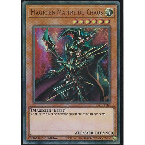 Carte Yu-Gi-Oh - Magicien Maitre Du Chaos - Lds3-Fr083 - Ultra-Rare - Titre Doré -