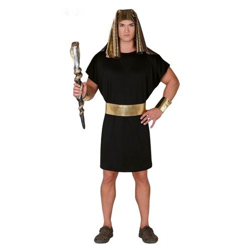 Déguisement Pharaon Noir Et Doré Homme - Taille: M (48-50)
