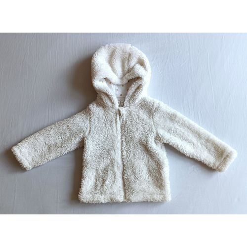 Manteau Blanc Fausse Fourrure A Capuche. Orchestra. 23 Mois. 86 Cm