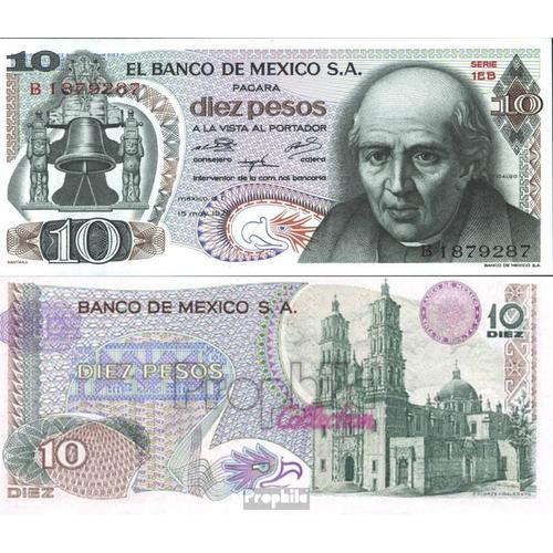 Mexique Pick-No: 63h Neuf 1975 10 Pesos