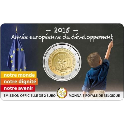 2 Euros Belgique 2015: Année Européenne Pour Le Développement- Bu Coincard