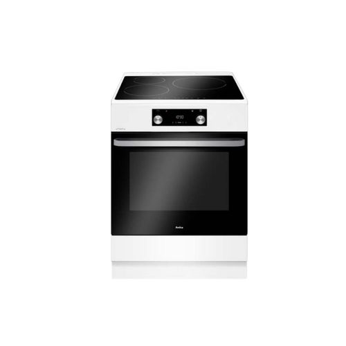 Amica - Cuisinière induction 3 foyers four multifonctions catalyse 77l largeur 60cm blanc aci7005rb