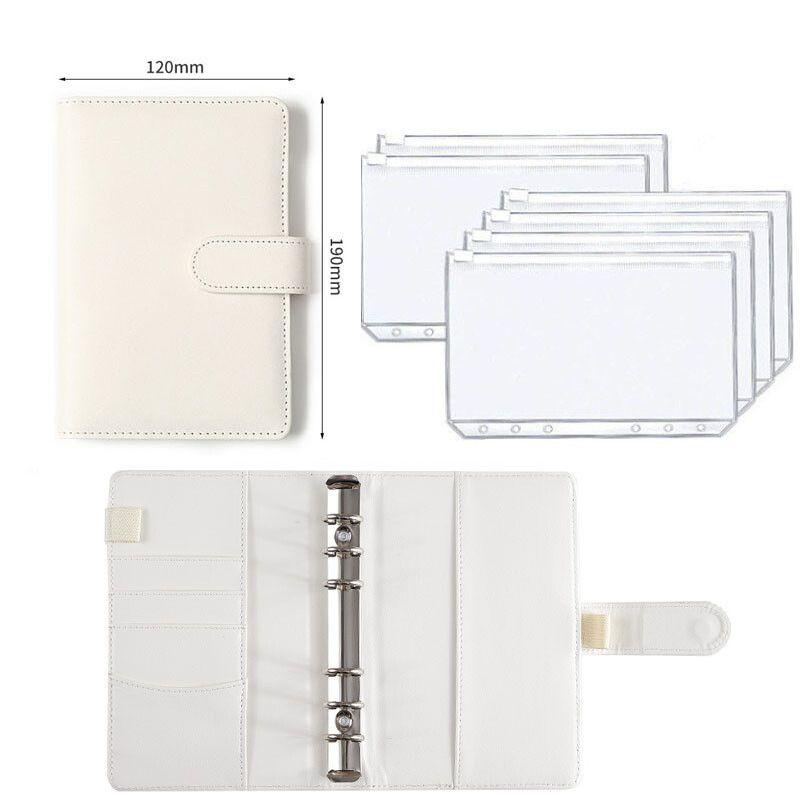 Classeur en cuir PU 2022 A6,planificateur de dépenses,feuilles de  Budget,carnet de notes,enveloppe d'argent liquide,système d'organisation  avec fermeture éclair transparente - Type PU Dark blue