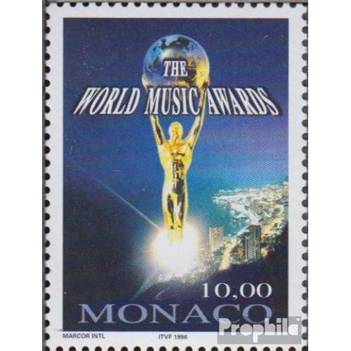 Monaco 2408 (Complète Edition) Neuf Avec Gomme Originale 1998 World Music Award