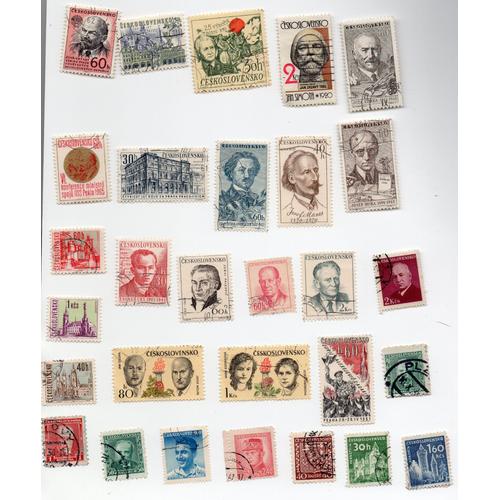 Tchécoslovaquie- Lot De 29 Timbres Oblitérés Divers