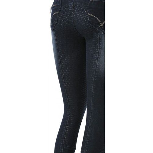 Jean Equithème "Texas", Fond Silicone - Couleur : Bleu Denim, Taille : 40