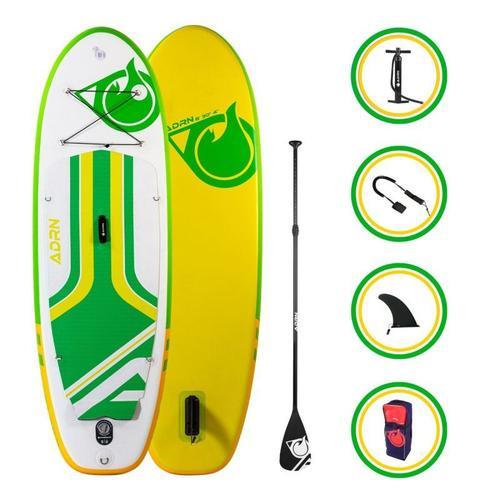 Paddle Gonflable Fader 8' 30'' 4'' (244x76x10cm) Avec Pompe, Pagaie, Leash Et Sac De Transport - Vert