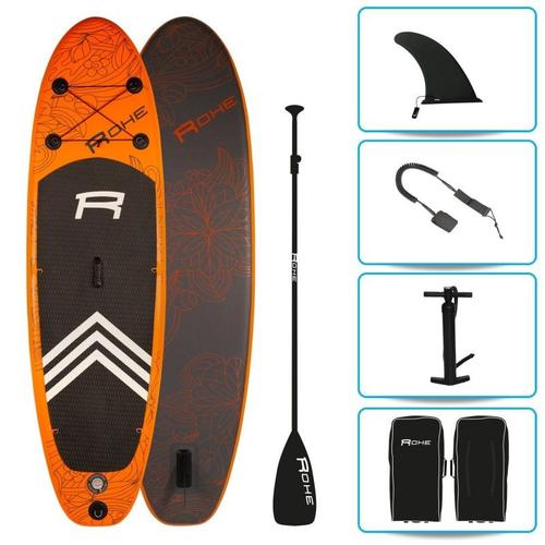 Stand Up Paddle Gonflable Havane2 Rohe 9' (274cm) 30'' (76cm) 5'' (13cm) Avec Pompe, Pagaie, D?Rive, Leash Et Sac De Transport - Orange