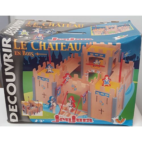 Jeu Jura / Le Château En Bois / Énorme Boite 50x40x25cm / Château Et Chevaliers