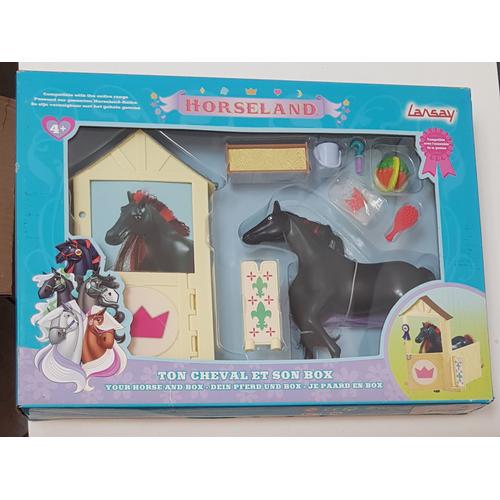 Jeu Jouet Figurine / Horseland / Ton Cheval Et Son Box / Grand Coffret 35x25cm