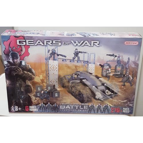 Meccano / Gears Of War / Locusts Contre Delta Squad / Battle Construction Set / 6 Figurines / 210 Pieces / Des 8 Ans / Grand Coffret 56x36 Cm/ Jeu De Construction
