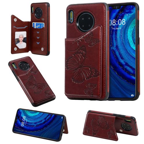 Coque Huawei Mate 30,Etui Pour Huawei Mate 30,Coque En Cuir Pour Huawei Mate 30,Convient A Etui La Huawei Mate 30,Marron