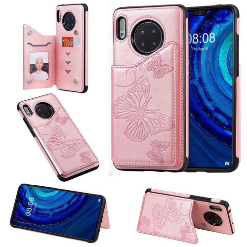 Coque Huawei Mate 30,Etui Pour Huawei Mate 30,Coque En Cuir Pour Huawei Mate 30,Convient A Etui La Huawei Mate 30,Rose
