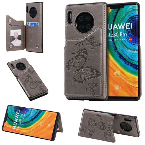 Coque Huawei Mate 30 Pro,Etui Pour Huawei Mate 30 Pro,Coque En Cuir Pour Huawei Mate 30 Pro,Convient A Etui La Huawei Mate 30 Pro,Gris