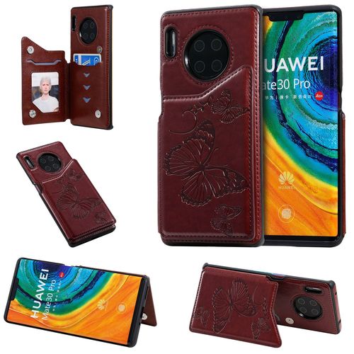 Coque Huawei Mate 30 Pro,Etui Pour Huawei Mate 30 Pro,Coque En Cuir Pour Huawei Mate 30 Pro,Convient A Etui La Huawei Mate 30 Pro,Marron