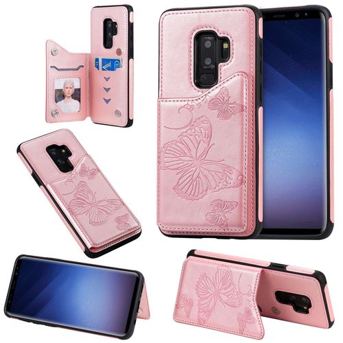 Coque Samsung Galaxy S9 Plus,Etui Pour Samsung Galaxy S9 Plus,Coque En Cuir Pour Samsung Galaxy S9 Plus,Convient A Etui La Samsung Galaxy S9 Plus,Rose