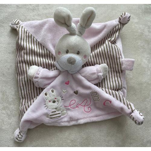 Doudou Lapin Rose Abc Nicotoy Kiabi Simba