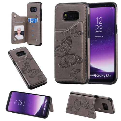 Coque Samsung Galaxy S8 Plus,Etui Pour Samsung Galaxy S8 Plus,Coque En Cuir Pour Samsung Galaxy S8 Plus,Convient A Etui La Samsung Galaxy S8 Plus,Gris