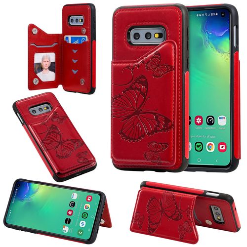 Coque Samsung Galaxy S10e,Etui Pour Samsung Galaxy S10e,Coque En Cuir Pour Samsung Galaxy S10e,Convient A Etui La Samsung Galaxy S10e,Rouge