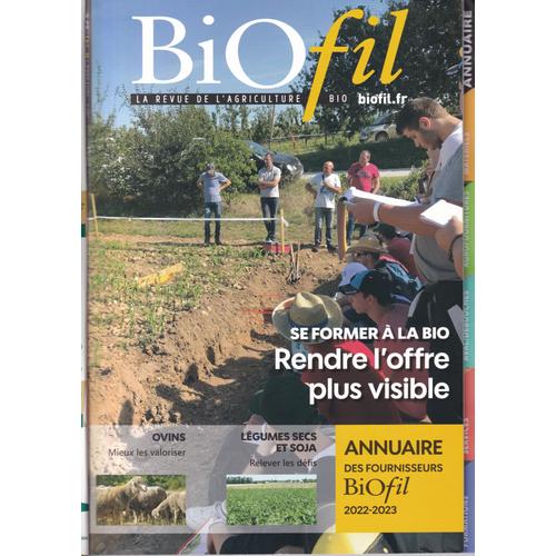 Annuaire Des Fournisseurs Biofil 2022/2023