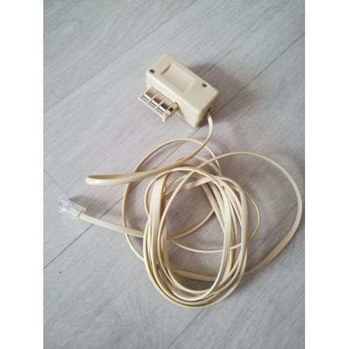 Cordon téléphonique + prise gigogne