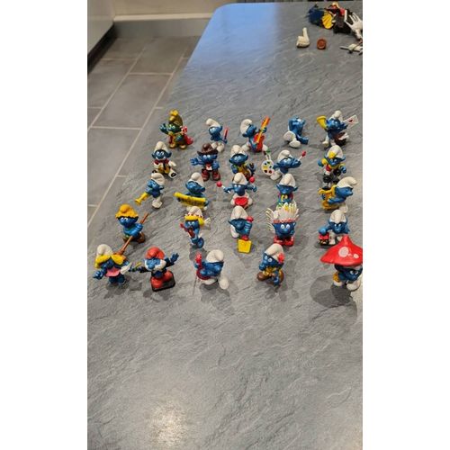 25 Figurines Stroumpf Des Années 70/80