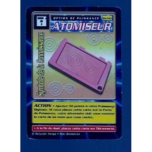 Carte Digimon Atomiseur Bo-143