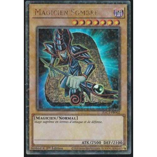 Carte Yu-Gi-Oh - Magicien Sombre - Hac1-Fr002 - Duel Terminal - Arsenal Mysterieux -