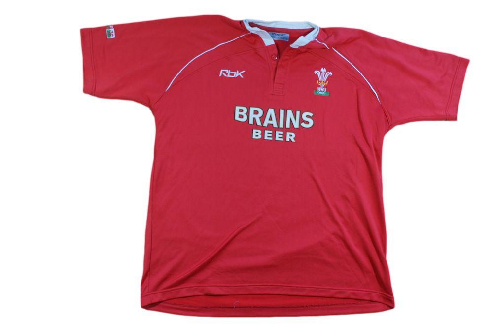 Maillot rugby vintage Pays de Galles Reebok Rakuten