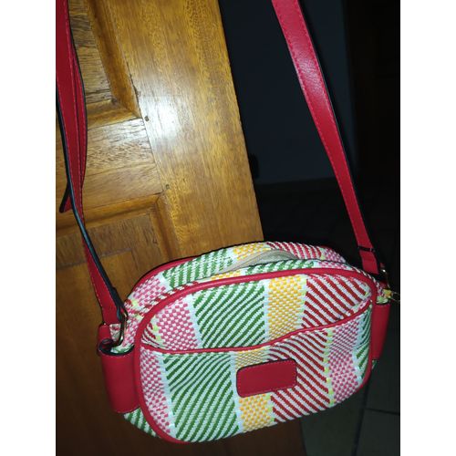 Sac tressé rouge