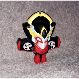 Figurine Robot Transformer Avec Hélices Tournantes - 8 X 9 Cm